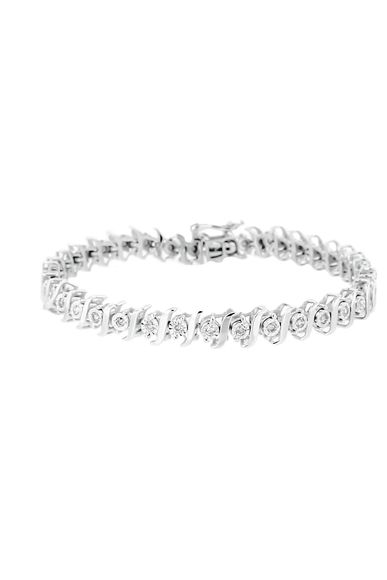 1/2 Cttw Diamond Miracle Set "S" Link Tennis Bracelet -